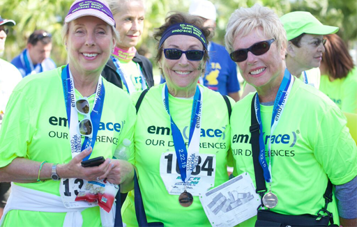 photo of smiling emb(race) supporters