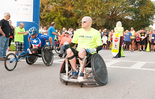 embrace wheelchaire participant